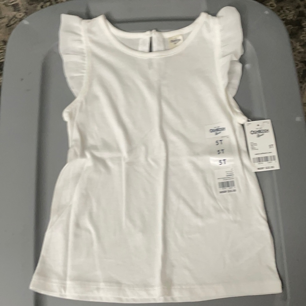 Girls 5t white shirt by OshKosh